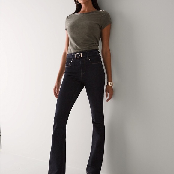 NWT White House black market short sleeve button tee - Picture 2 of 9